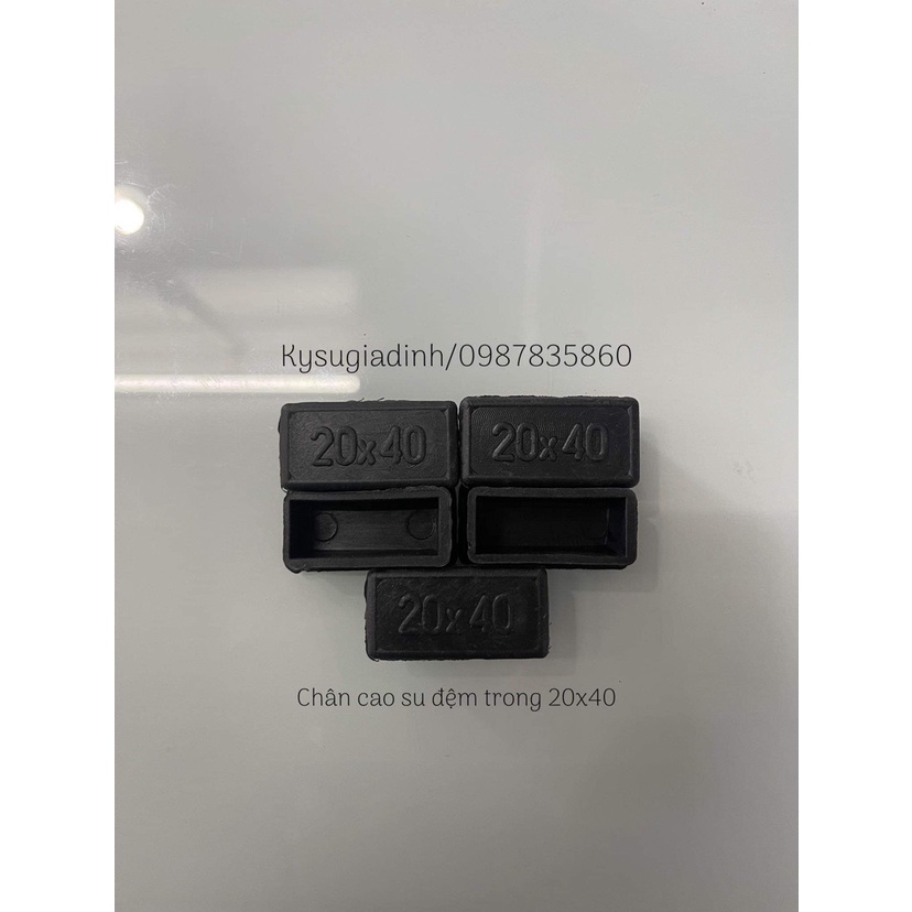 Bộ 10 đầu bịt trong 20x20; 30x30; 40x40; 50x50, 20*40 nút bịt chân bàn, ghế, chân cao su bọc chân bàn ghế