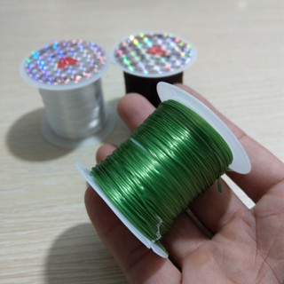 1 cuộn 10 mét dây thun co giản sỏ hạt vòng đeo tay - Dây loại mỏng 0.3ly
