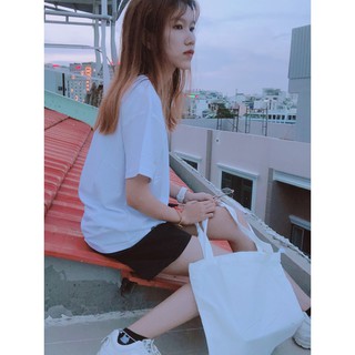 Túi vải Teeworld Canvas Basic Trắng In Chữ Sài Gòn
