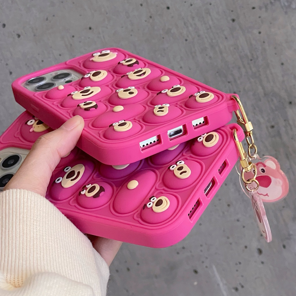 Ốp Điện Thoại Mềm Chống Sốc Họa Tiết Gấu Hoạt Hình Cho iPhone 7 8P X XS XR 11 12 13promax