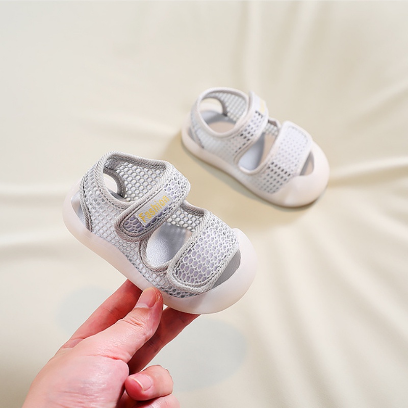 Dép tập đi cho bé trai bé gái sandal lưới thoáng khí Bunny store, dép quai hậu dành cho bé từ 8 tháng đến 2 tuổi GTD07