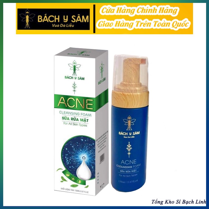 Sữa Rửa Mặt Bách Y Sâm DA DẦU MỤN SẠCH SÂU TẠO BỌT 150ml (Mẫu Mới Nhất Của Sữa Rửa Mặt Bạch Linh)