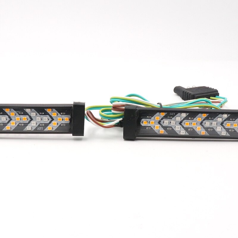 Dải Đèn LED 4 Hàng Màu Đỏ Vàng Đa Năng Gắn Đuôi Xe Tải Jeep Pickup SUV Dodge