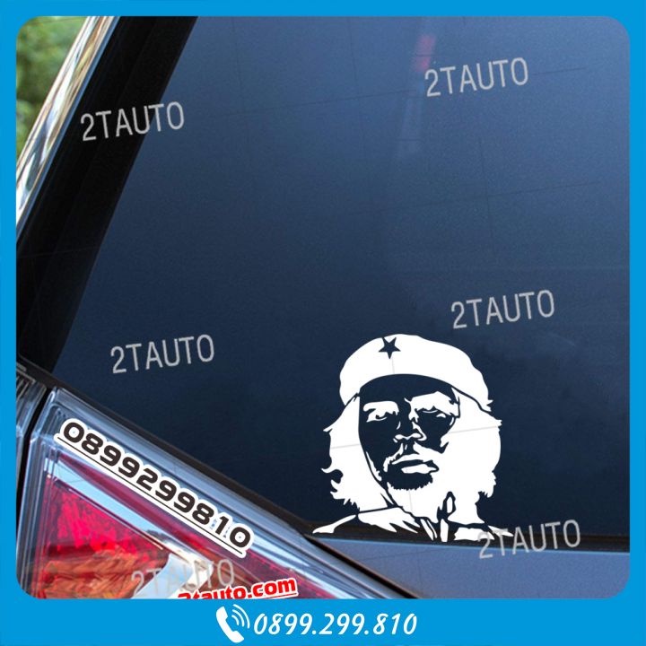 Tem decal CHE GUEVARA, logo CHE GUEVARA dán ô tô xe hơi xe máy- decal dán xe nhiều màu tùy chọn- MẪU 1