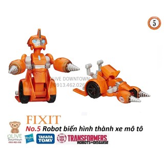 FIXIT Robot 10cm 1 bước ráp thành xe mô tô - TRANSFORMER dòng Robot In Disguise