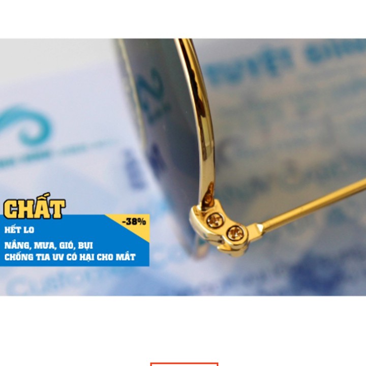siêu khuyến mại kính mắt nam chống tia UV R3026 Tròng thủy tinh gọng hợp kim cao cấp