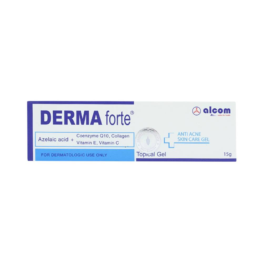 Derma Forte Gel 15g- Kem Giảm Mụn Trứng Cá, Ngừa Thâm, Mờ Sẹo, Dưỡng Da (Chính Hãng)