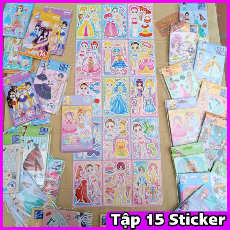 Tập 15 Sticker miếng dán công chúa thay đồ