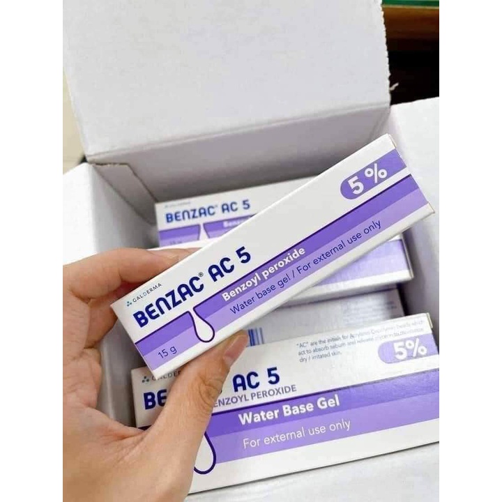 Kem giảm mụn Benzac AC 5%, dermaforte gel