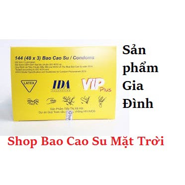 Bao cao su dành cho gia đình + khách sạn siêu tiết kiệm 144 cái