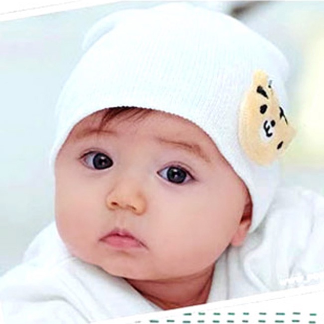 Combo 03 Nón Len Mềm giữ ấm Cho Bé 0 - 12 tháng tuổi