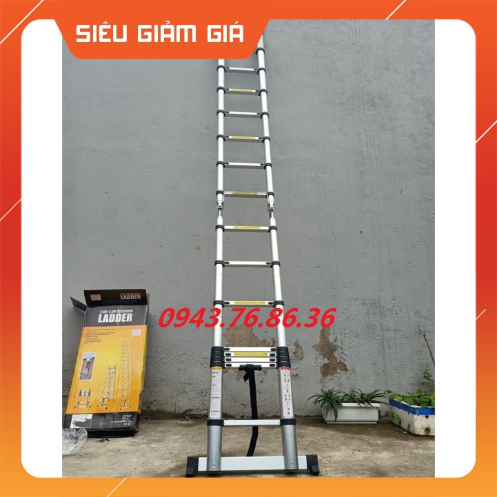 THANG NHÔM RÚT CHỮ A 5.6M [2.8m + 2.8m] - Tặng Chốt Thang