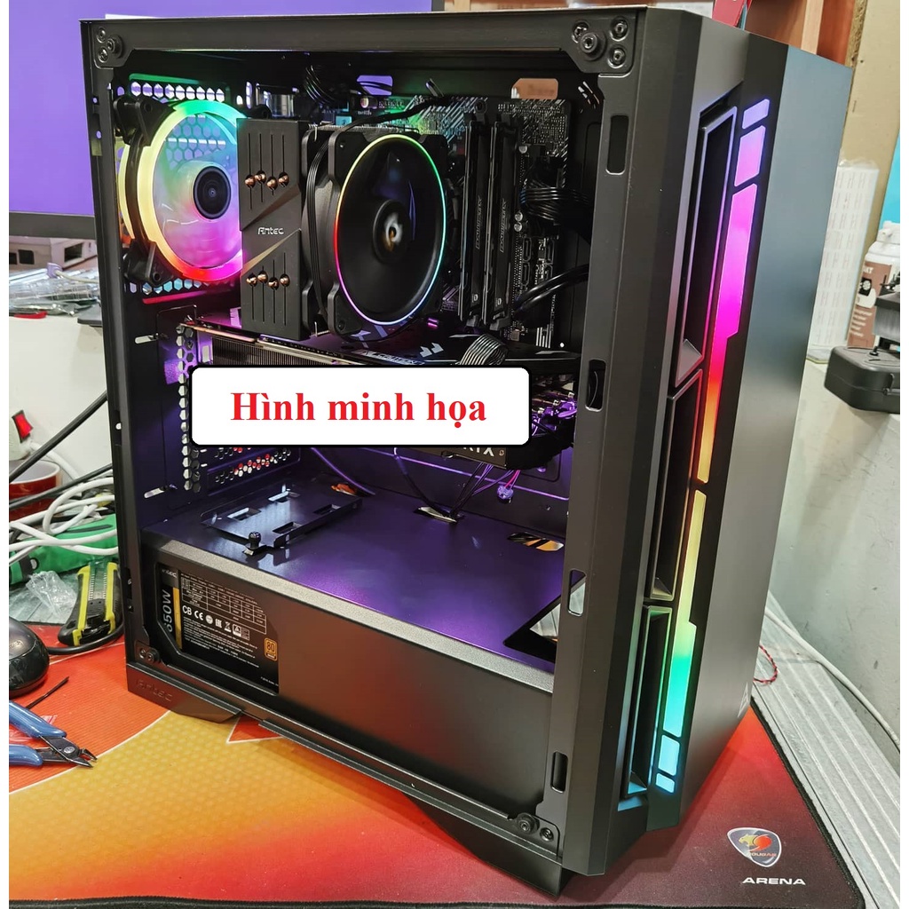 Vỏ máy tính Case Antec NX400 LED Kèm 1 Fan (ATX, Micro-ATX, ITX) Kính cường lực - Hàng chính hãng