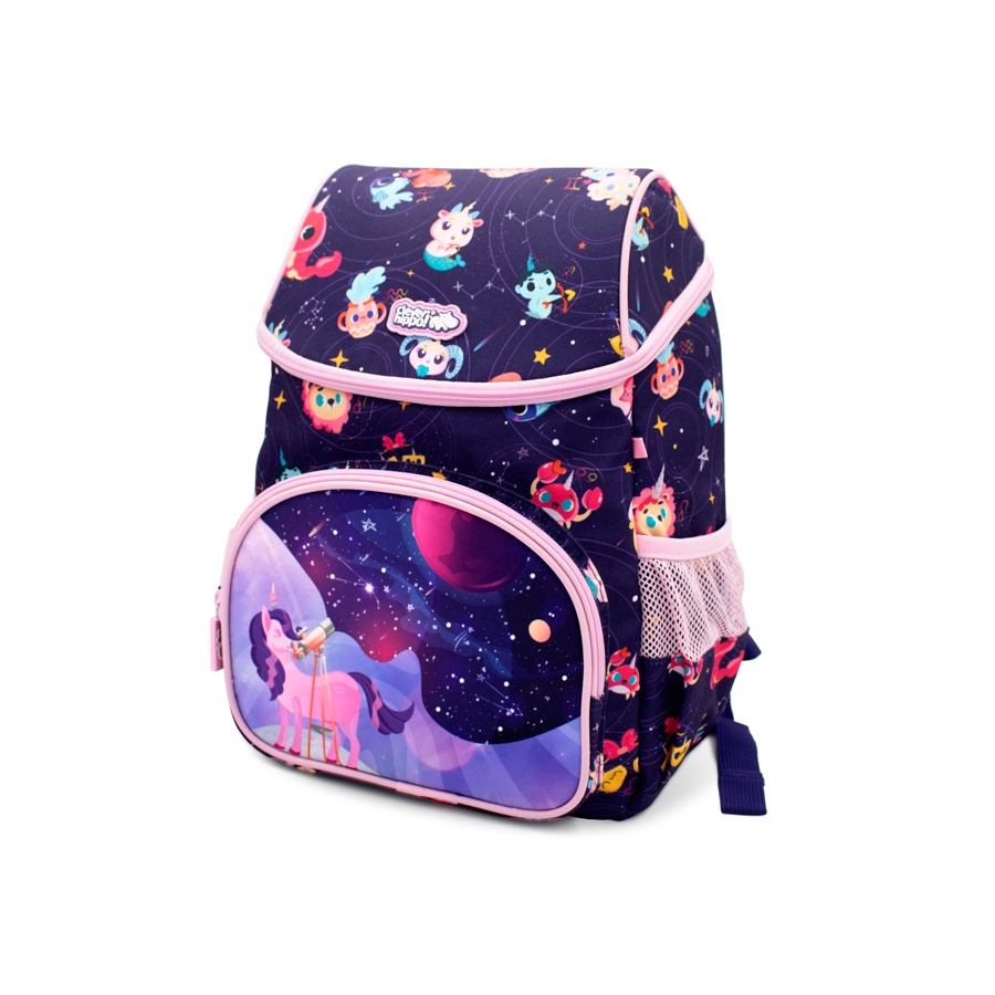 Ba Lô Hoodie Cho Bé CLEVER HIPPO - Kì Lân Ngân Hà Tím BU3106/PURPLE