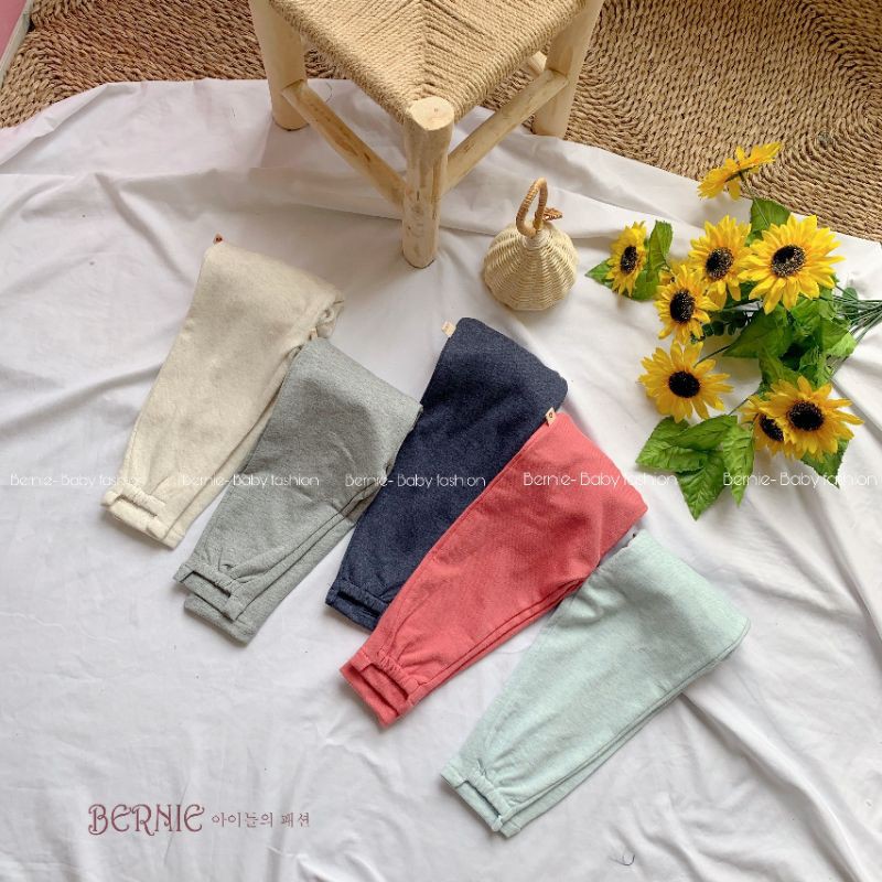 Quần cotton nỉ da cá unisex cho bé yêu