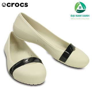 Giày Bệt Nữ Crocs Brynn Flat (màu White)