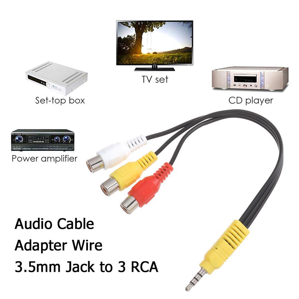 GOGOUP Dây Cáp Âm Thanh 3.5mm Sang 3 RCA Chuyên Nghiệp