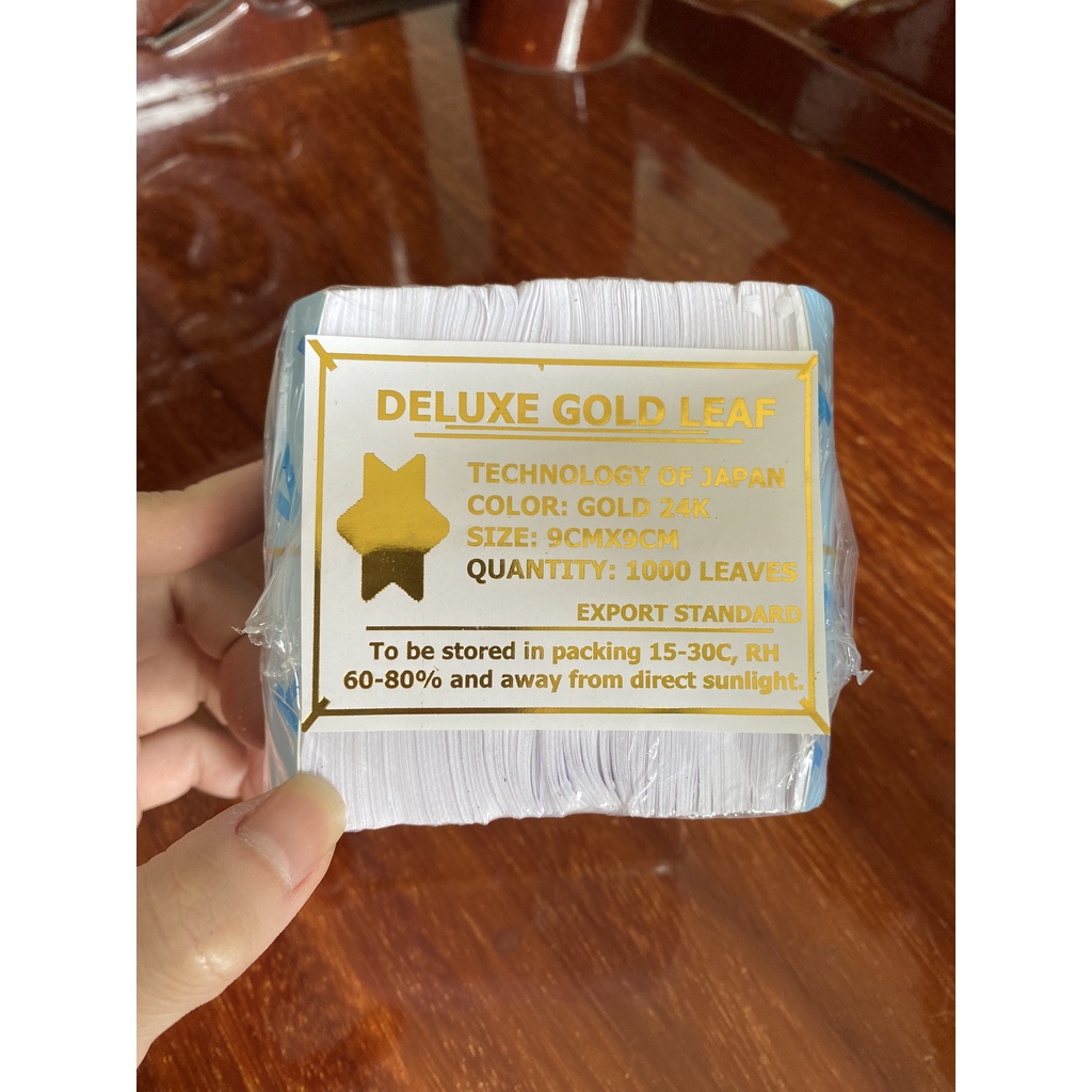 Set 1000 Lá Vàng Chuẩn Nhật 24K dùng cho trang trí