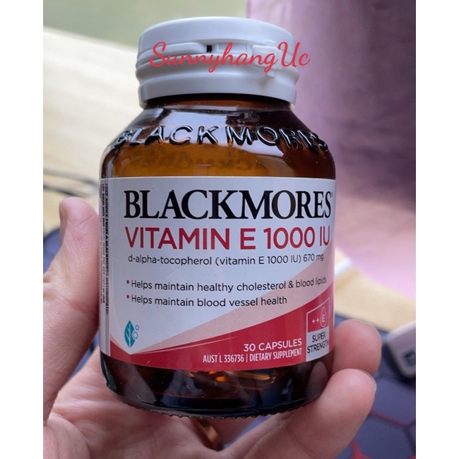 VIÊN UỐNG VITAMIN E NATURAL BLACKMORES 1000IU