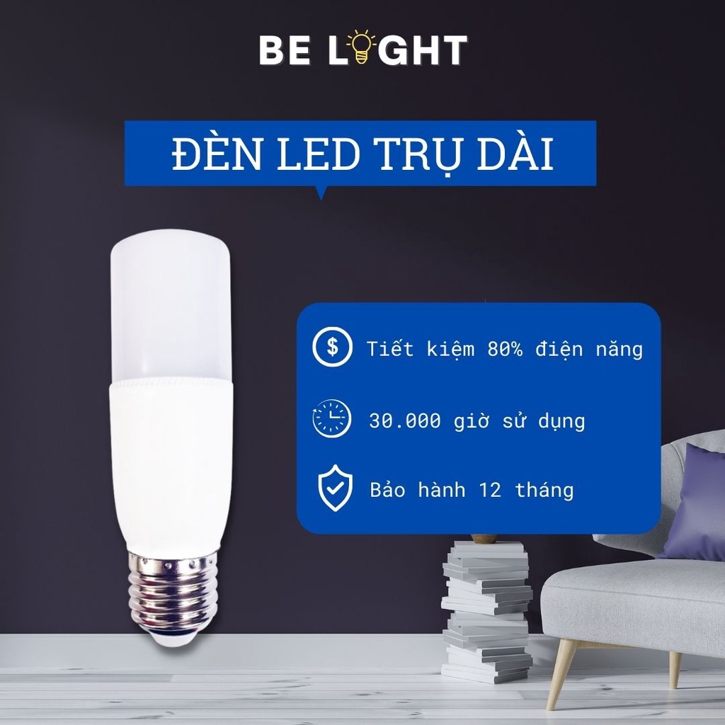 Đèn LED BULB trụ dài kín nước siêu sáng trang trí phòng
