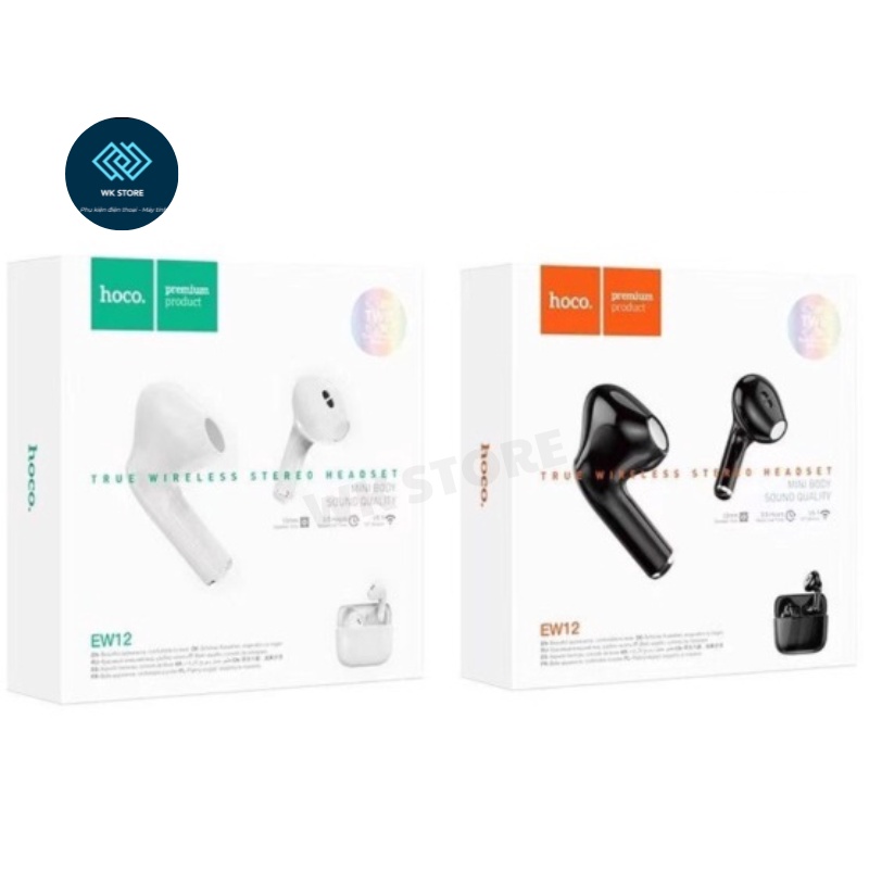 Tai Nghe Bluetooth True Wireless Hoco EW12, Ấm Thanh Ấn Tượng, Khử Tiếng Ồn, Thiết Kế Cao Cấp, Tinh Tế, Kết Nối Ổn Định.