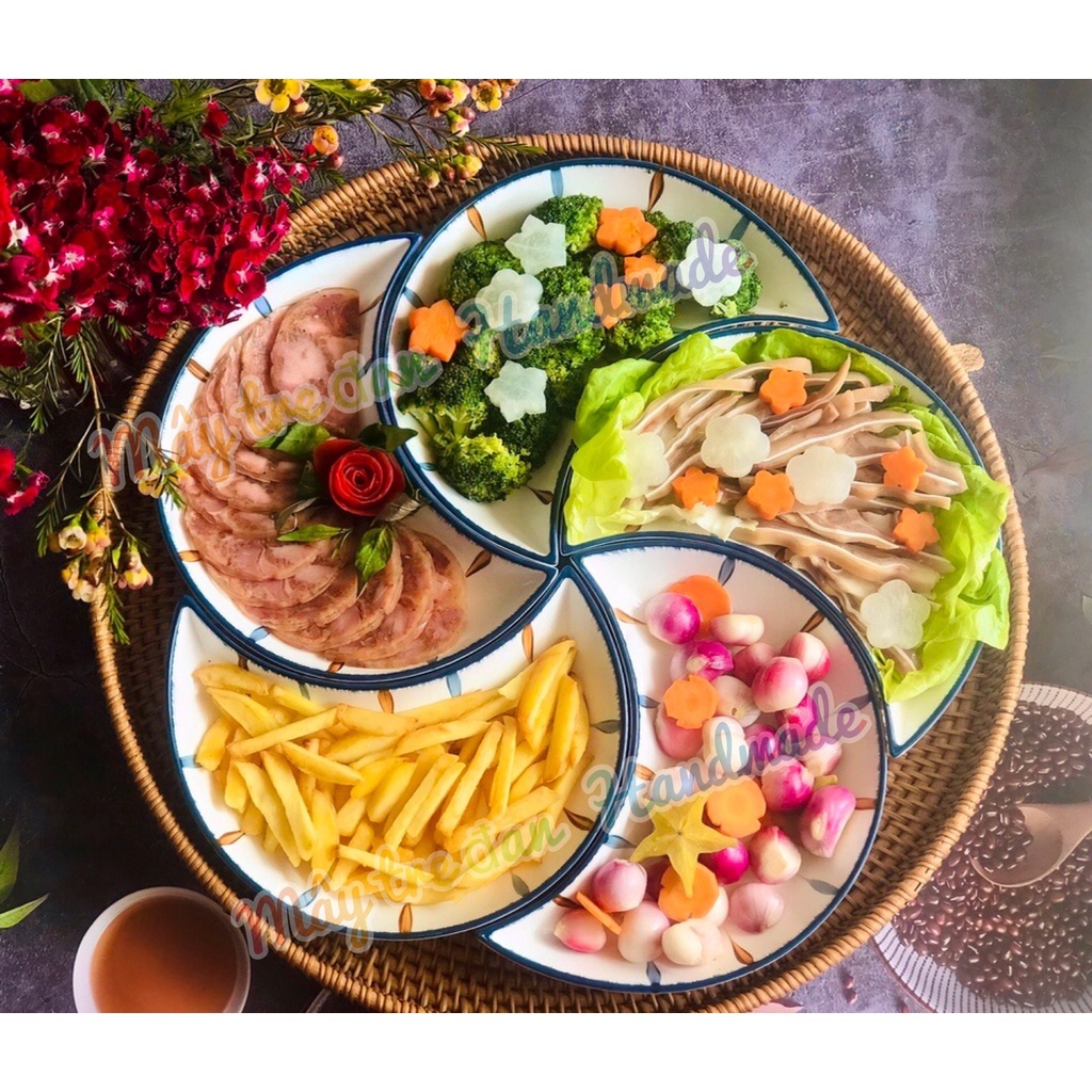 Mâm Mây Tre Đan, Kích Thước Đường Kính 40,50,55,60, Độ Dày 1cm, Chiều Cao 4.5cm-6cm