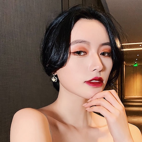 Khuyên tai mạ bạc 925 thiết kế kiểu hình học thời trang cao cấp dành cho bạn nữ