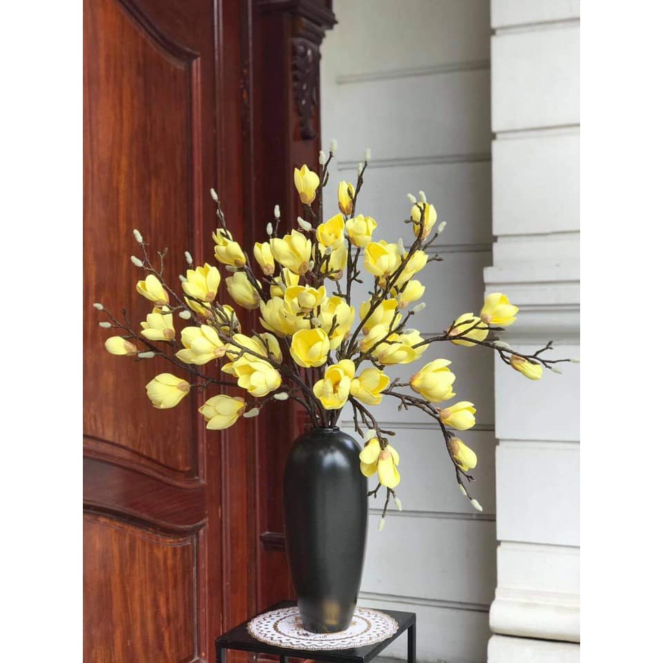 Lọ hoa gốm sứ Bát tràng/ bình bom đen