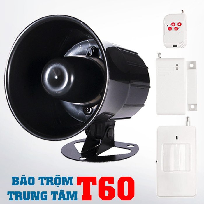 TRUNG TÂM BÁO TRỌM T60 - SỬ DỤNG NGUỒN ADAPTOR 12V