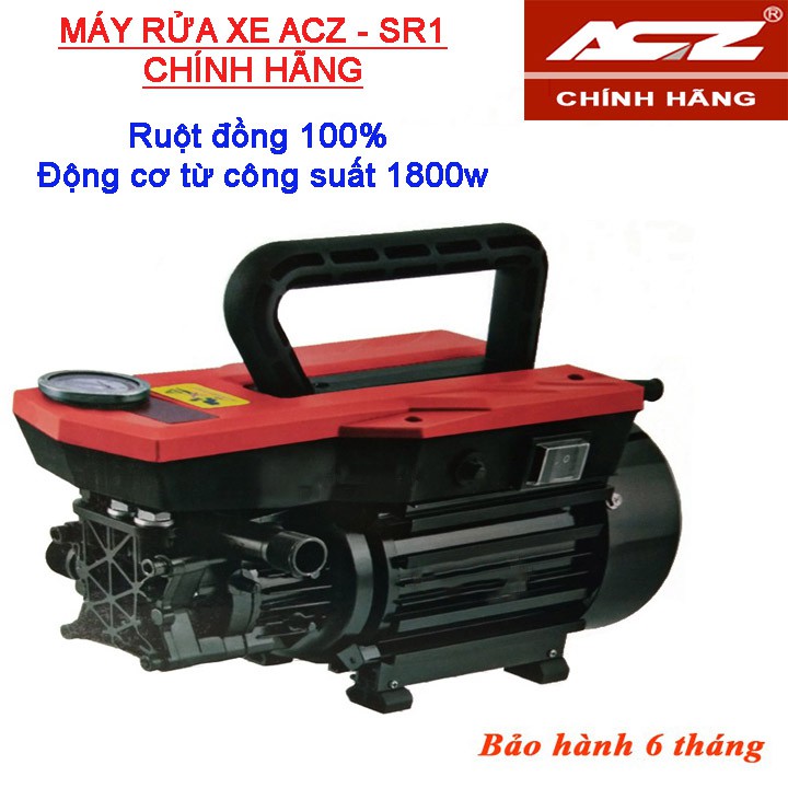 Máy Rửa Xe Mini ACZ - Máy rửa xe gia đình - Công suất 1800w - Bảo hành 6 tháng