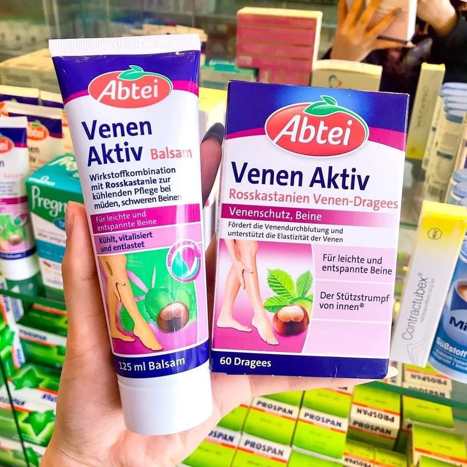 Kem bôi giãn tĩnh mạch abtei venen aktiv giúp đàn hồi tĩnh mạch tuýp 125ml - ảnh sản phẩm 6