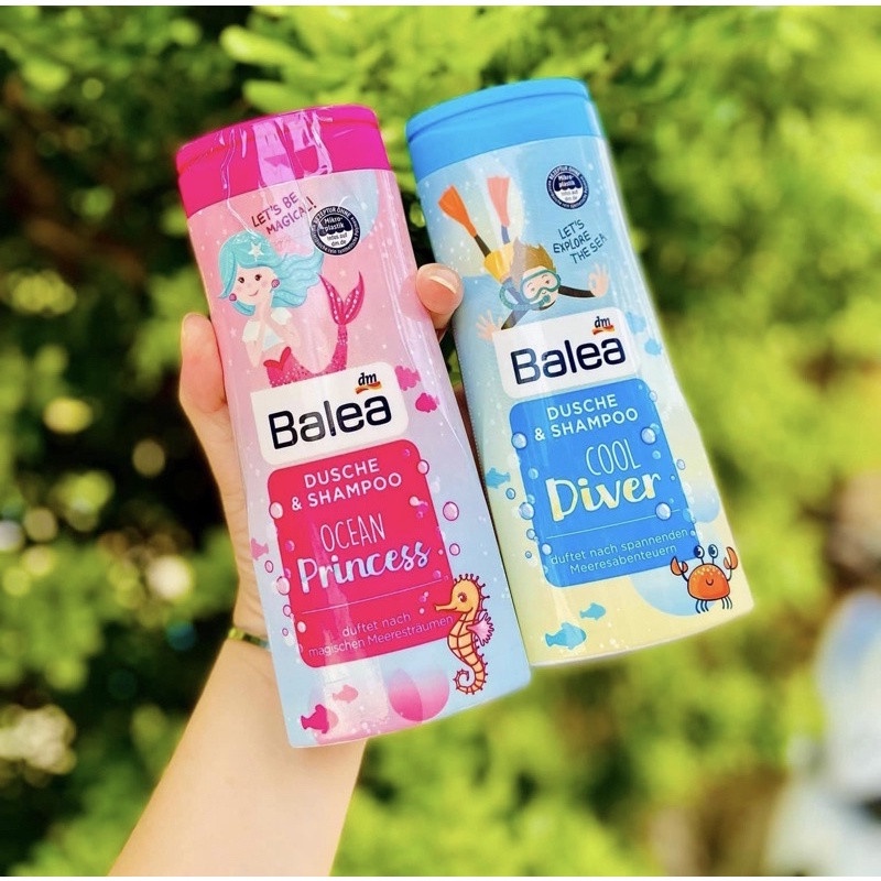 Sữa tắm, gội Balea kids 2in1, dành cho bé hàng nhập khẩu