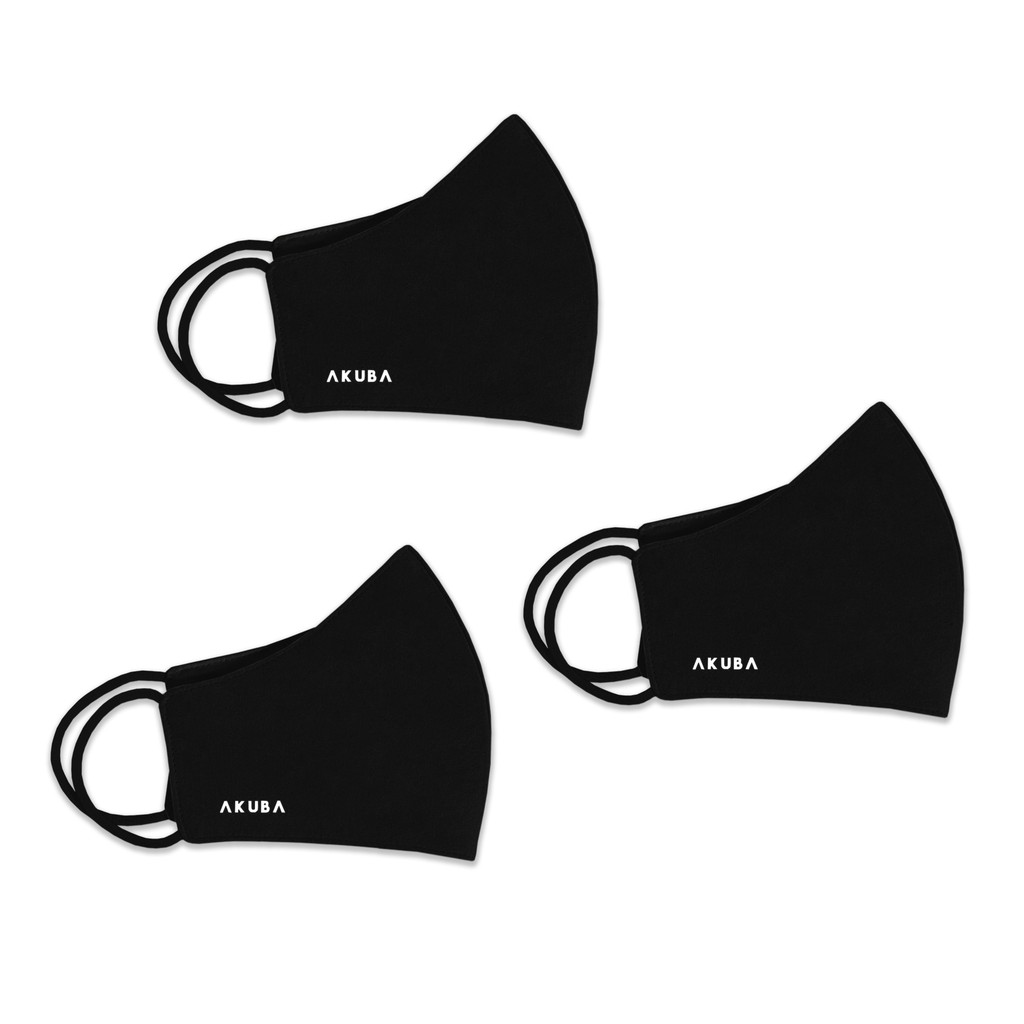 Khẩu trang thời trang 3 lớp kháng khuẩn chống tia UV AKUBA mềm mại, lót kháng khuẩn lưới, điều hòa không khí tốt 02