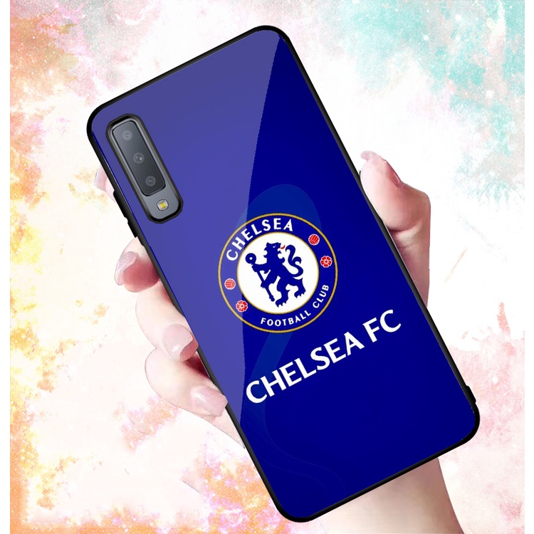 Ốp Lưng SAMSUNG GALAXY A30S, A50, A50S, A70, A7 2018 mặt kính cường lực cao cấp In hình Câu Lạc Bộ Bóng Đá