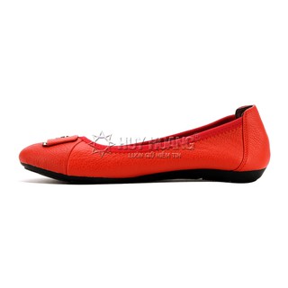 Giày nữ búp bê da bò màu cam PH7910