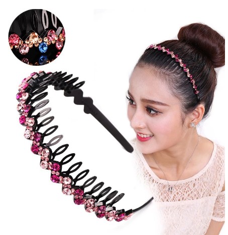 Cài Tóc Hình Bông Hoa Đính Đá Phong Cách Hàn Quốc