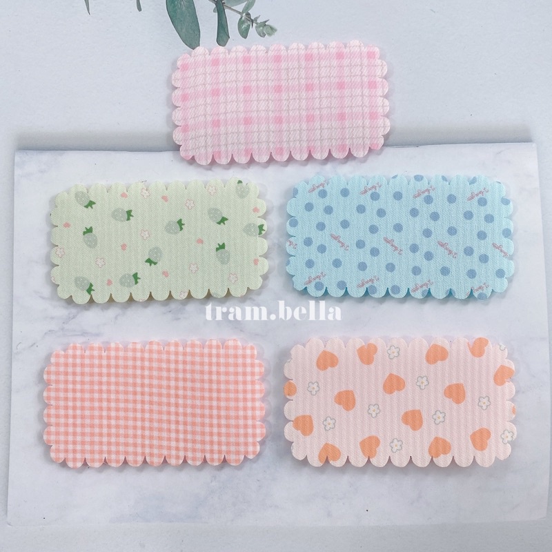 set 2 miếng dán tóc nhiều màu