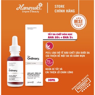 Serum tẩy da chết hóa học the ordinary aha 30% + bha 2% peeling solution 30ml