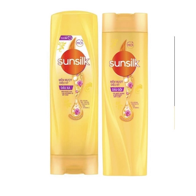 COMBO DẦU GỘI SUNSILK MỀM MƯỢT DIỆU KỲ 320g + DẦU XẢ SUNSILK MỀM MƯỢT DIỆU KỲ 320g