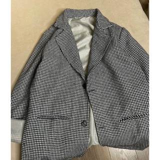 Áo khoác dạ kẻ cổ vest