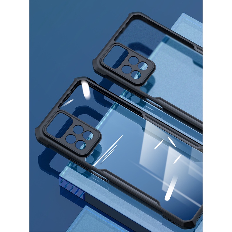 Ốp Điện Thoại Acrylic Trong Suốt Chống Sốc Cho Xiaomi Redmi 10C 10 Note 11 11S 10 11T K50 Pro Poco X3 M3 M4Pro