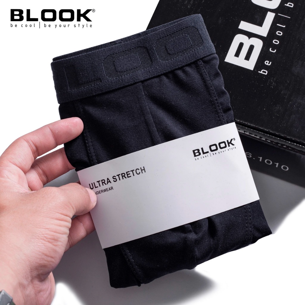 Combo 2 quần lót nam BOXER vải cotton tự nhiên 100% thoáng khí,co giãn cao cấp 79178 - BLOOK