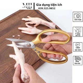 Kéo inox Nhật nhà bếp đa năng, có thể cắt gà, cắt vải,...