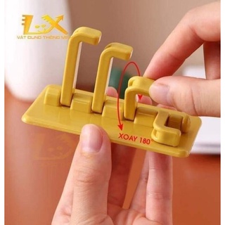 MÓC TREO ĐỒ 4 NHÁNH DÁN TƯỜNG
