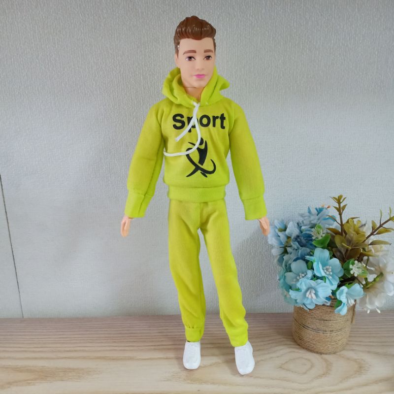 Búp bê nam ken  đẹp trai cao 30cm mặc quần áo dài đi giày thể thao