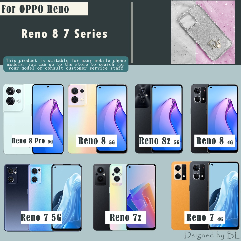Ốp Điện Thoại Oppo Reno 8T 5G 8 Pro 5G 8Z 5G 7Z 7 4G Trang Trí Hình Hươu Cao Cổ 3D Cho