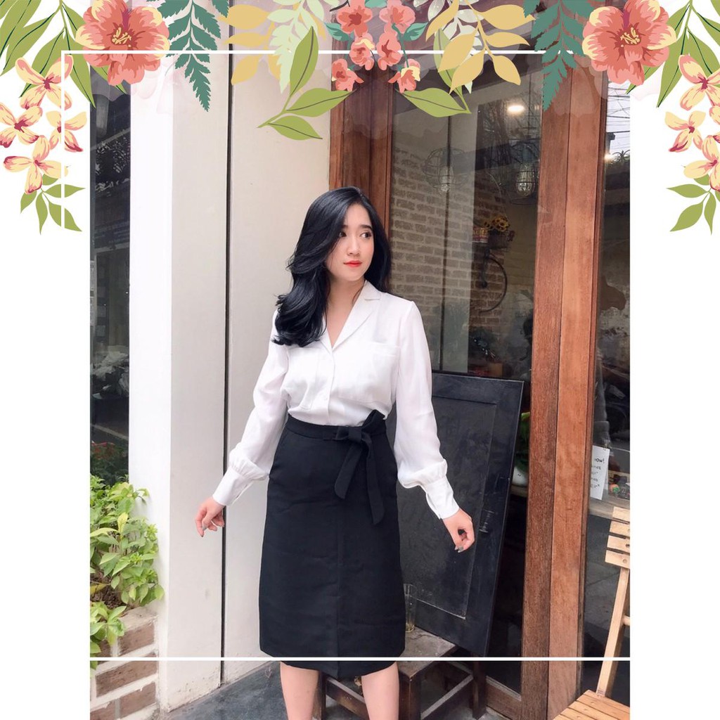 Áo Sơ Mi Nữ trắng công sở dài tay (kèm ảnh thật) | BigBuy360 - bigbuy360.vn