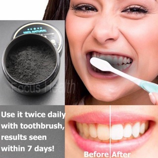 Sale 39% Bột Trắng Răng Than Hoạt Tính Teeth Whitening 100% Tự Nhiên