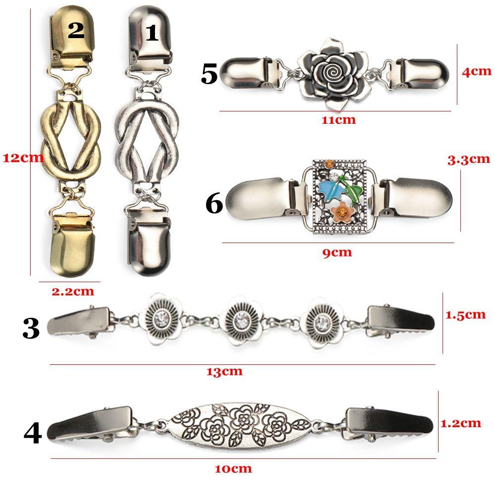 Osier1 Kẹp Áo Khoác Cardigan Họa Tiết Hoa Thời Trang Mùa Đông Thích Hợp Làm|Kẹp Vịt Phong Cách Retro