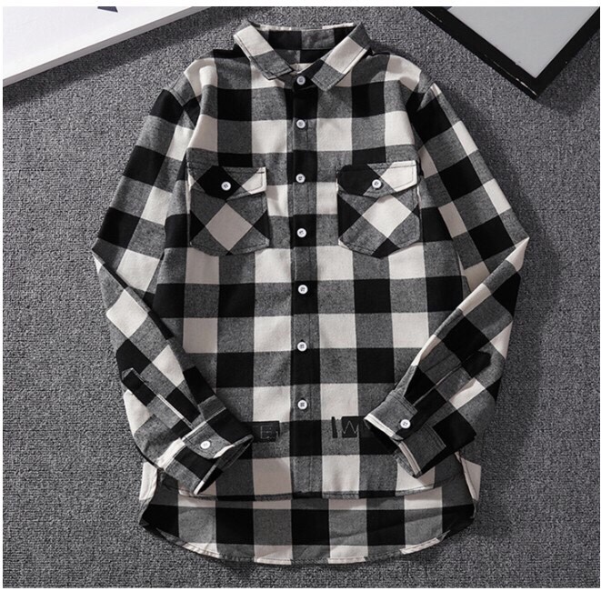 Áo caro nam nữ phong cách hàn quốc Flannel, nhiều màu cá tính phong cách ulzzang chống nắng